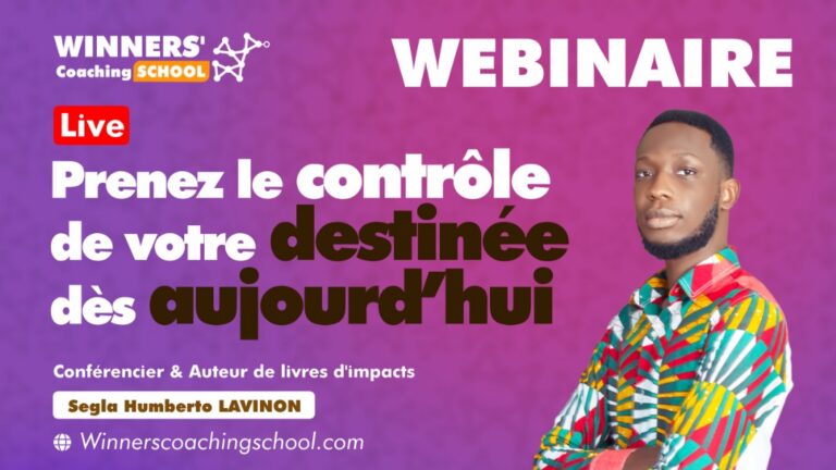 Prenez le contrôle de votre destinée des aujourd&rsquo;hui